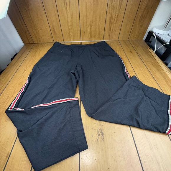 VTG Disney Worldwide Services Gray Striped Uniform Pants 42/44x32 Bus driver - Picture 2 of 8